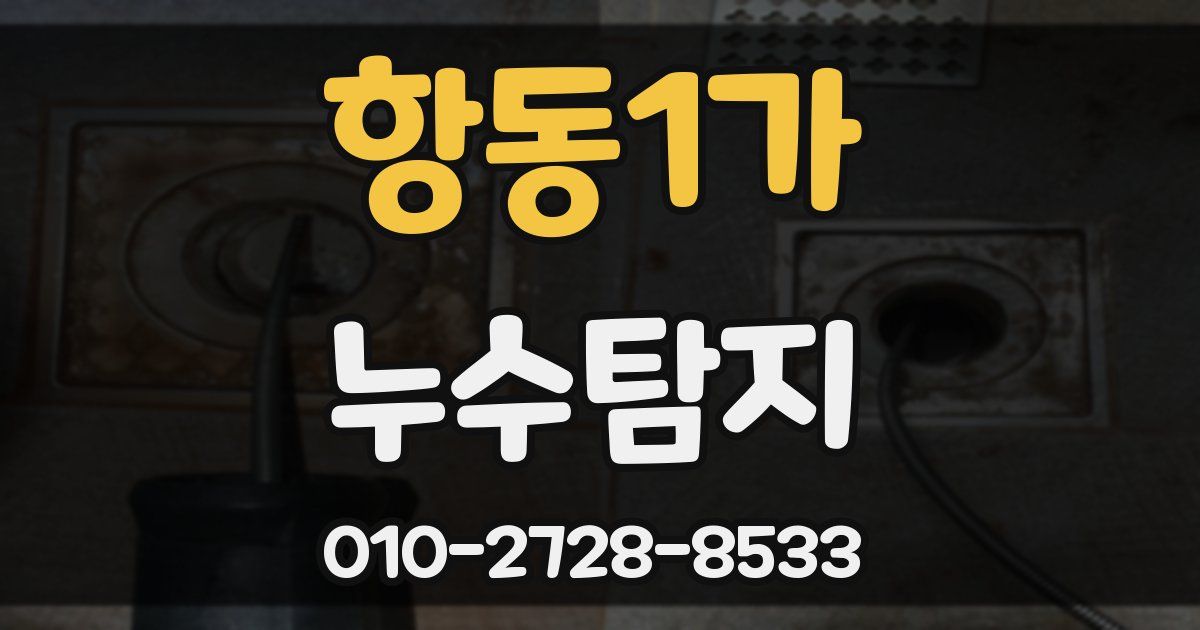 항동1가 누수공사