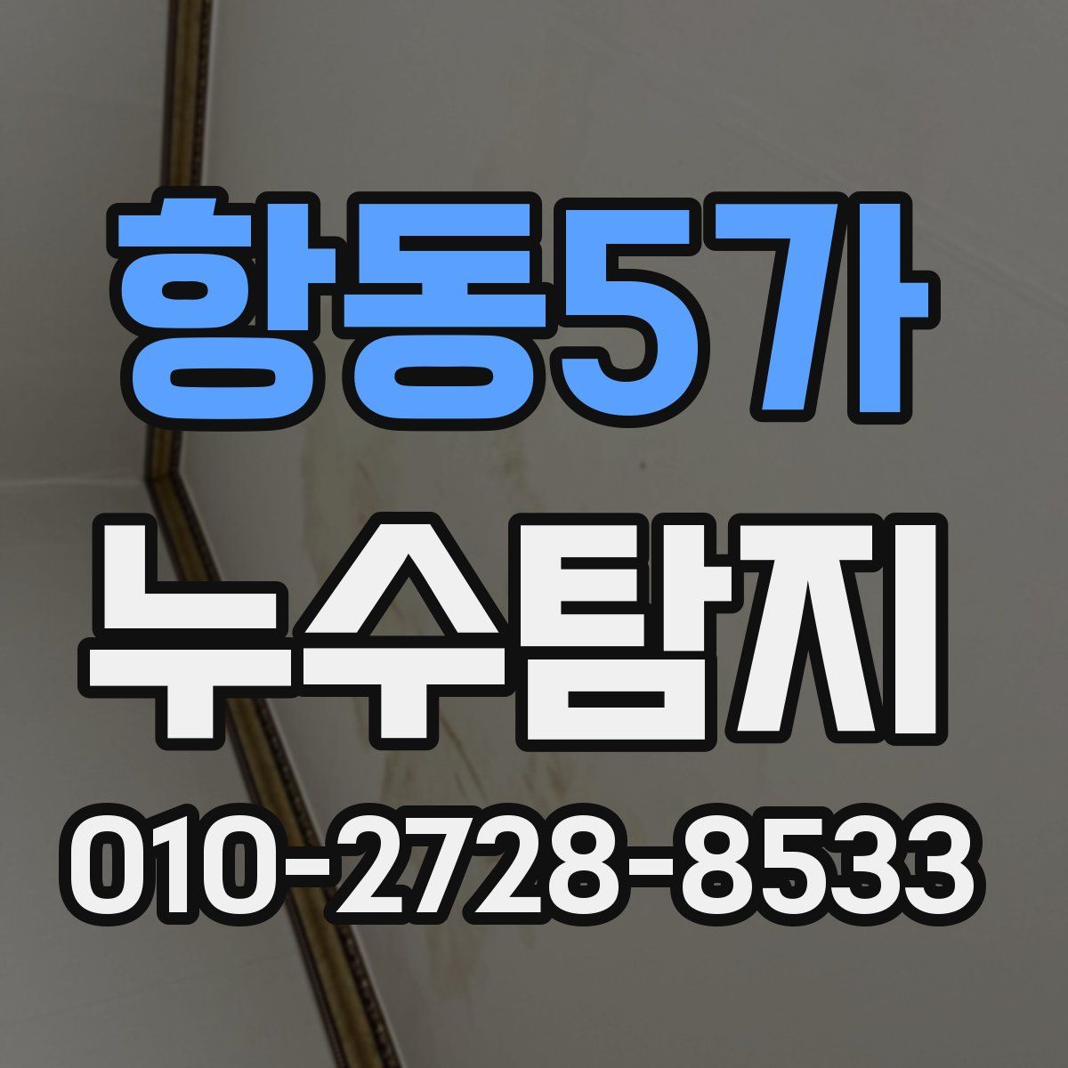 항동5가 누수탐지