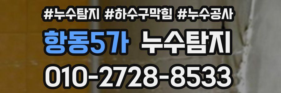 항동5가 누수탐지업체