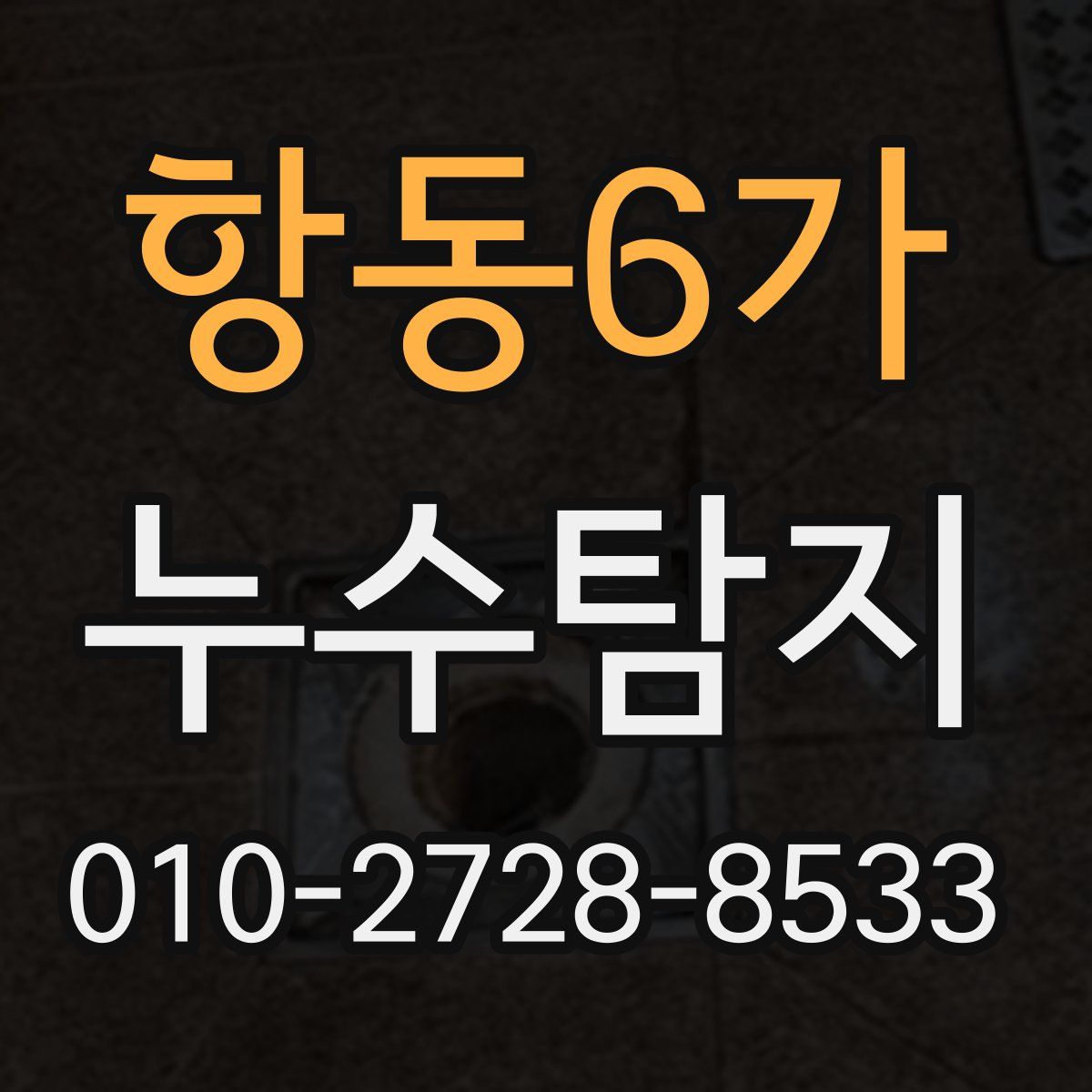 항동6가 누수탐지