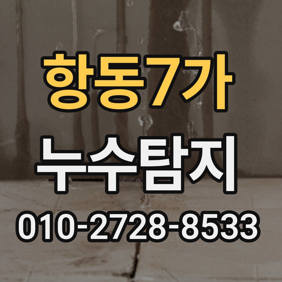 항동7가 누수탐지