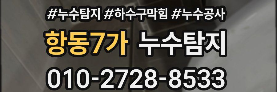 항동7가 누수탐지업체