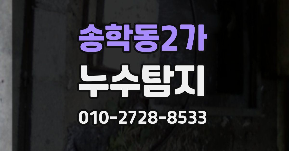 송학동2가 누수공사