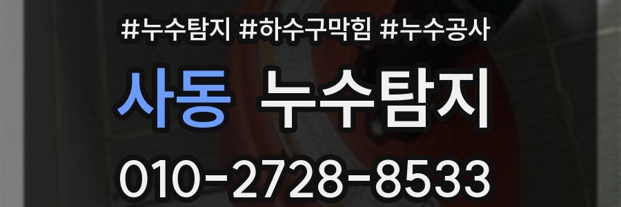 사동 누수탐지업체