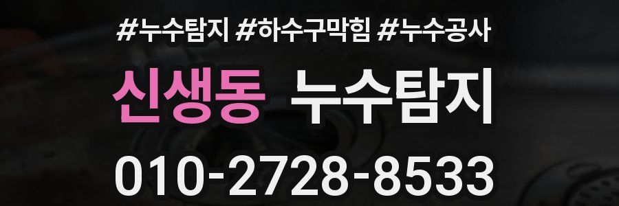 신생동 누수탐지업체