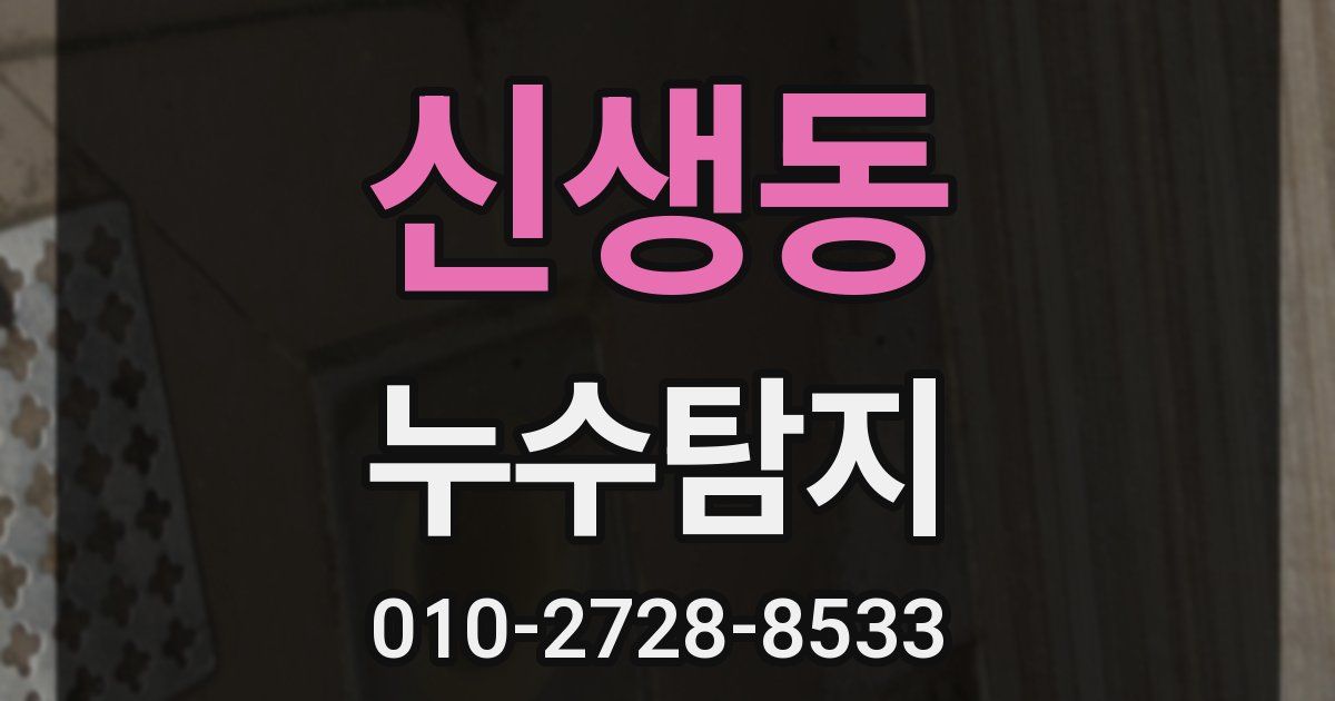 신생동 누수공사
