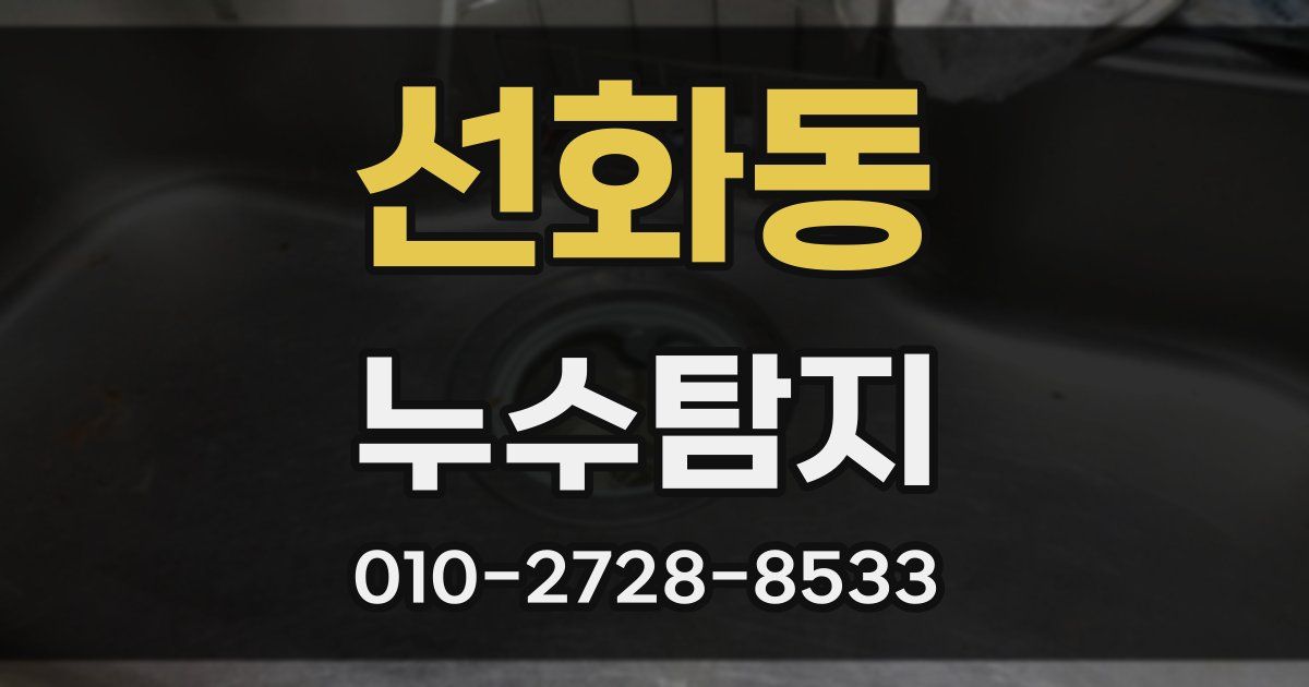 선화동 누수공사