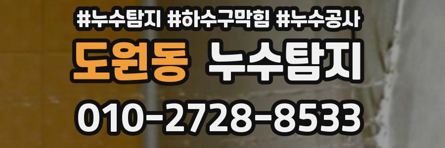도원동 누수탐지업체