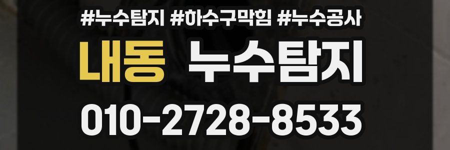 내동 누수탐지업체