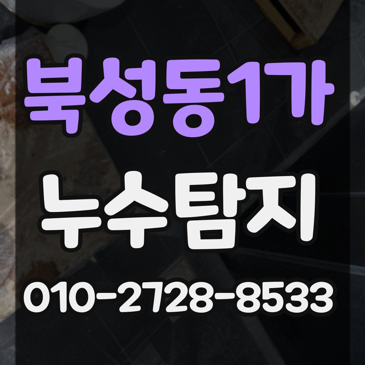 북성동1가 누수탐지