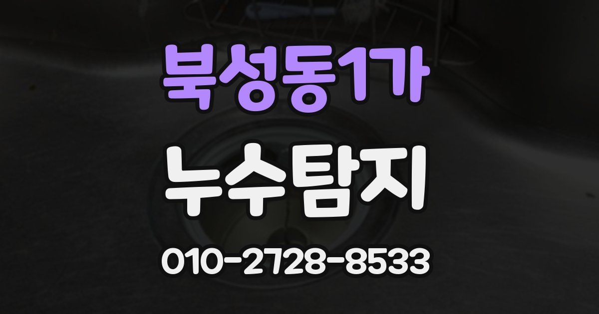 북성동1가 누수공사