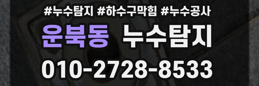 운북동 누수탐지업체