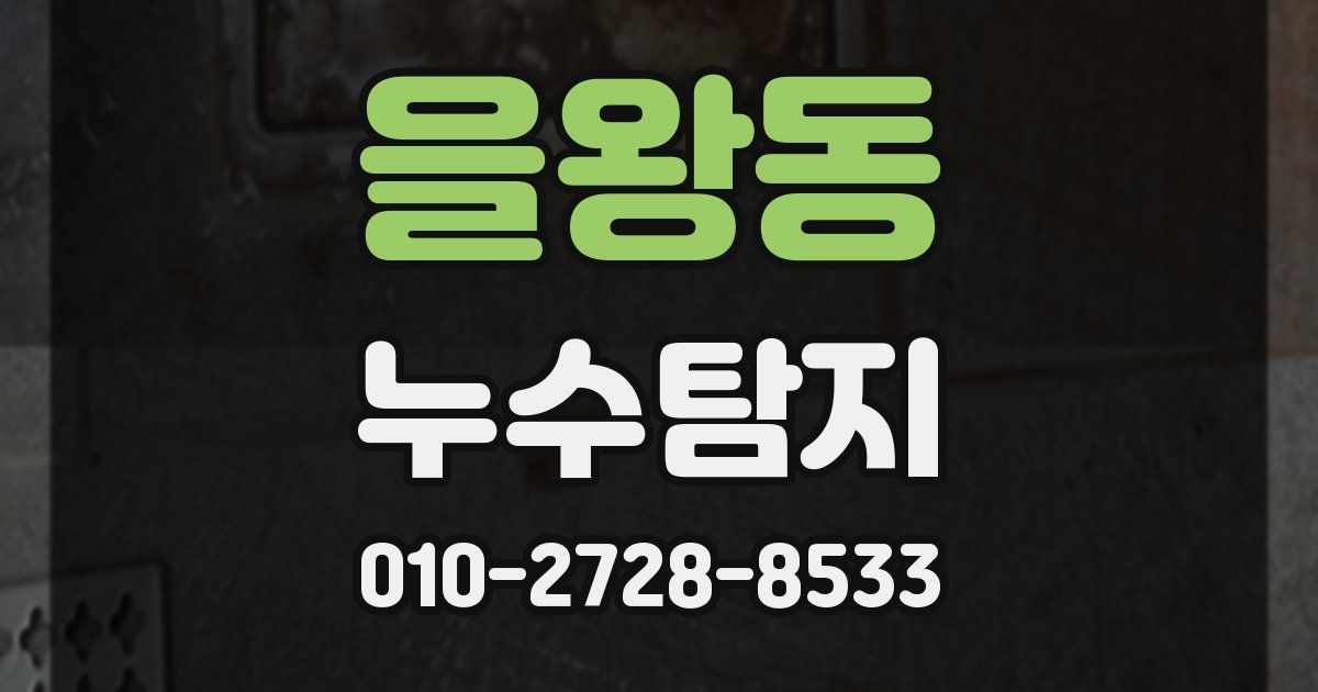 을왕동 누수공사