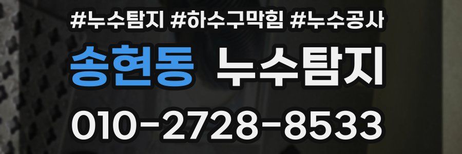 송현동 누수탐지업체