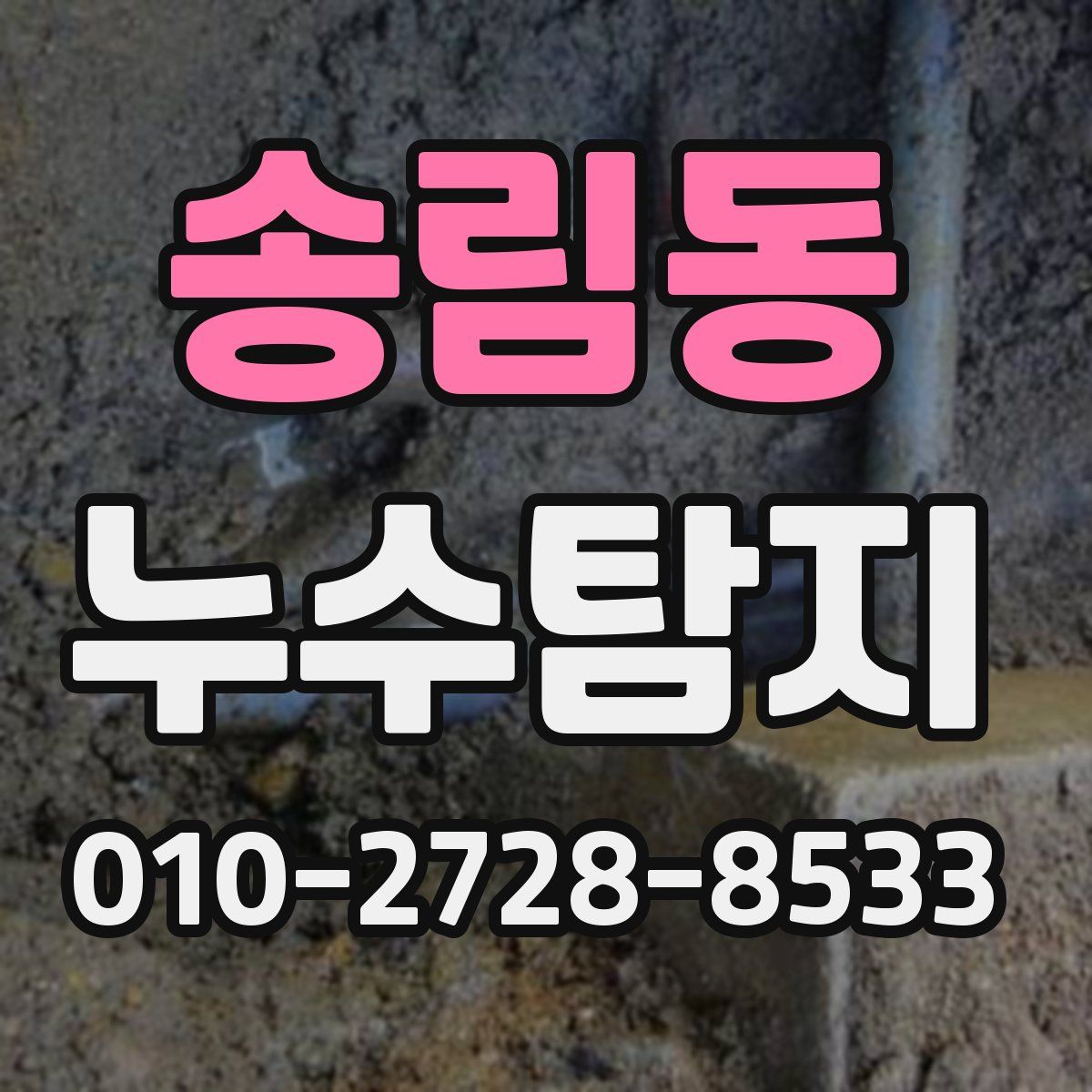 송림동 누수탐지