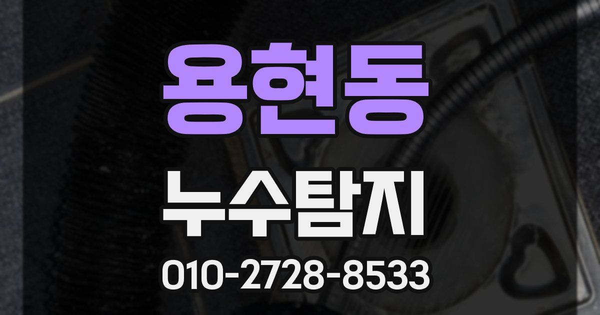 용현동 누수공사