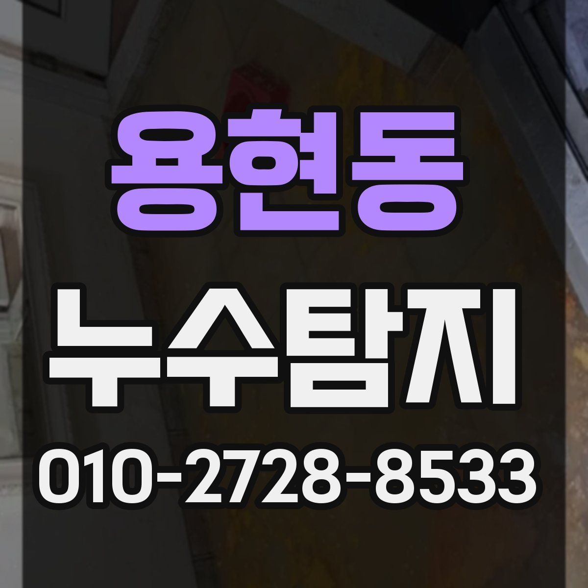 용현동 누수탐지