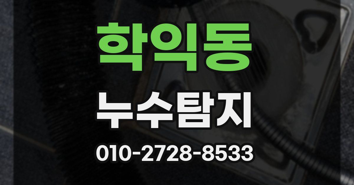 학익동 누수공사