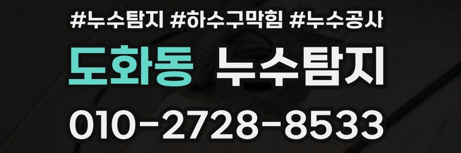 도화동 누수탐지업체