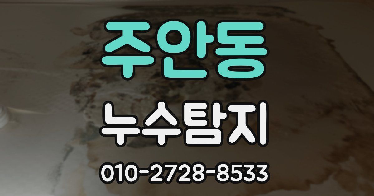 주안동 누수공사