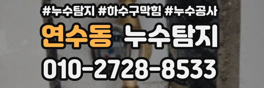 연수동 누수탐지업체