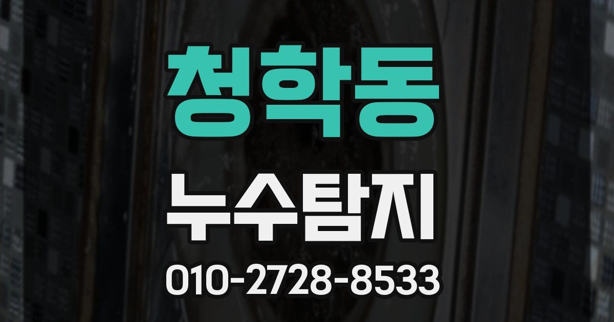 청학동 누수공사