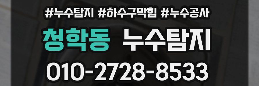 청학동 누수탐지업체