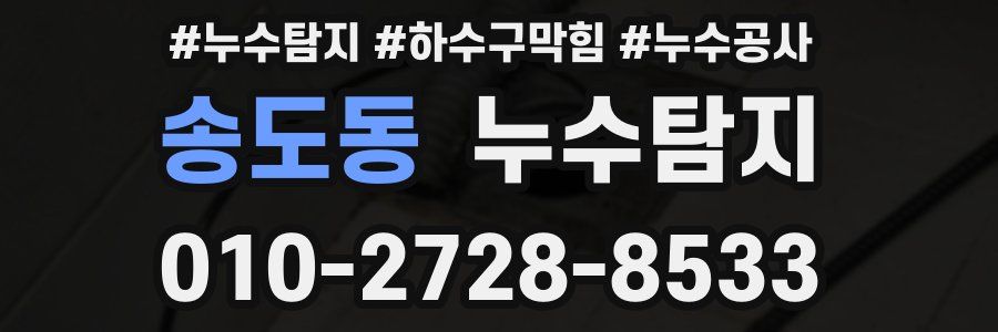 송도동 누수탐지업체