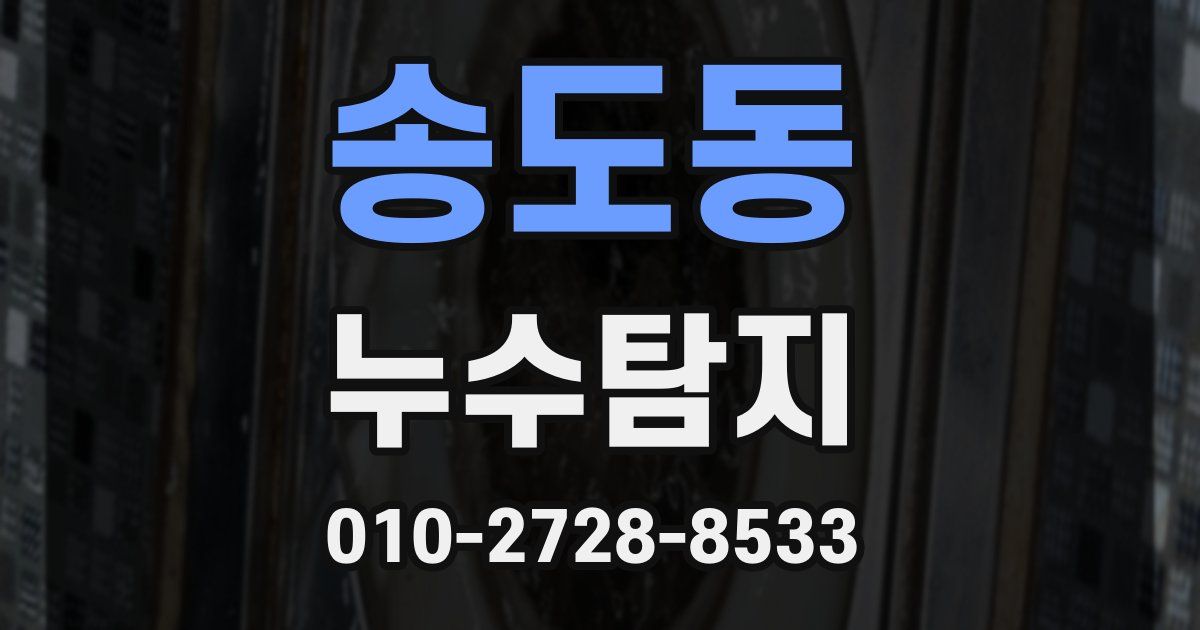 송도동 누수공사
