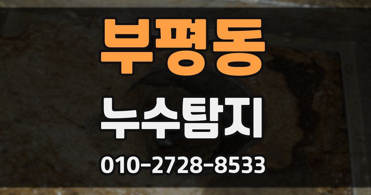 부평동 누수공사