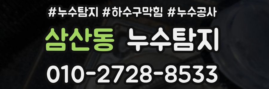 삼산동 누수탐지업체
