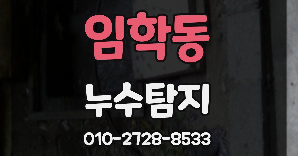 임학동 누수공사
