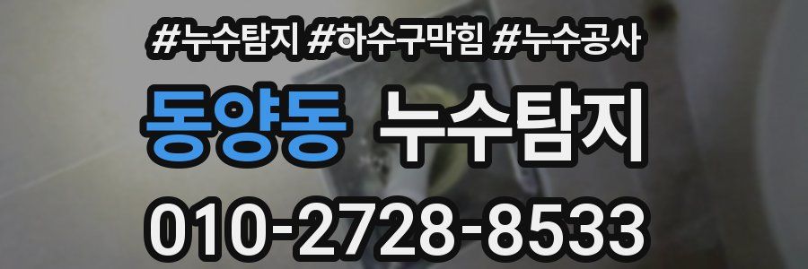 동양동 누수탐지업체