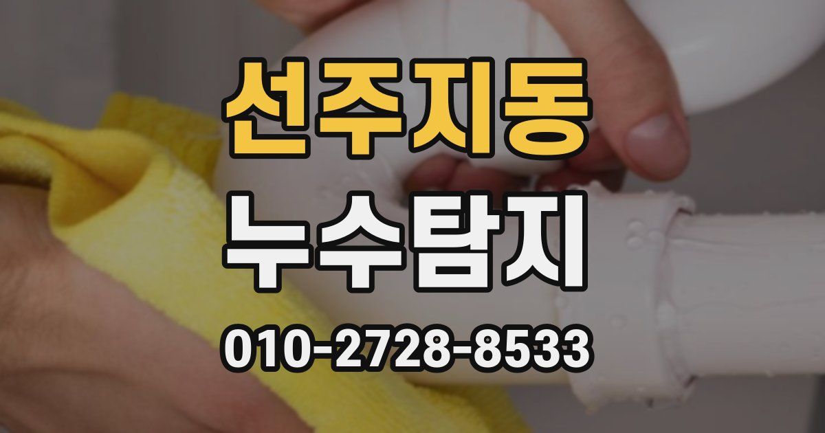 선주지동 누수공사