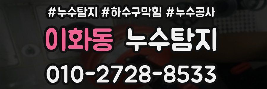 이화동 누수탐지업체