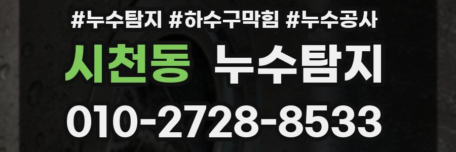 시천동 누수탐지업체