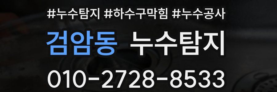 검암동 누수탐지업체