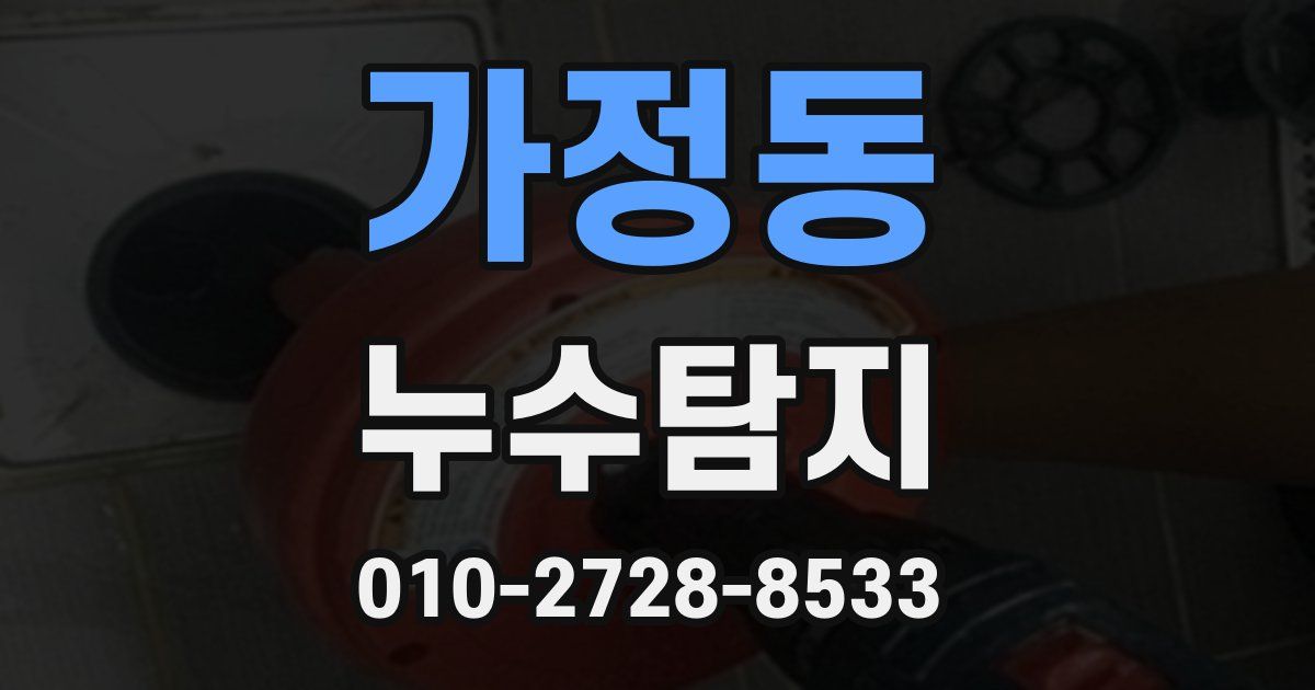 가정동 누수공사