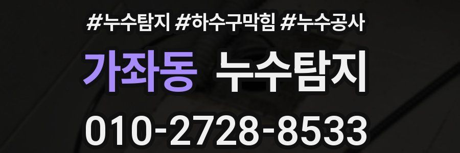 가좌동 누수탐지업체