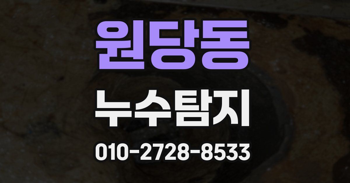 원당동 누수공사