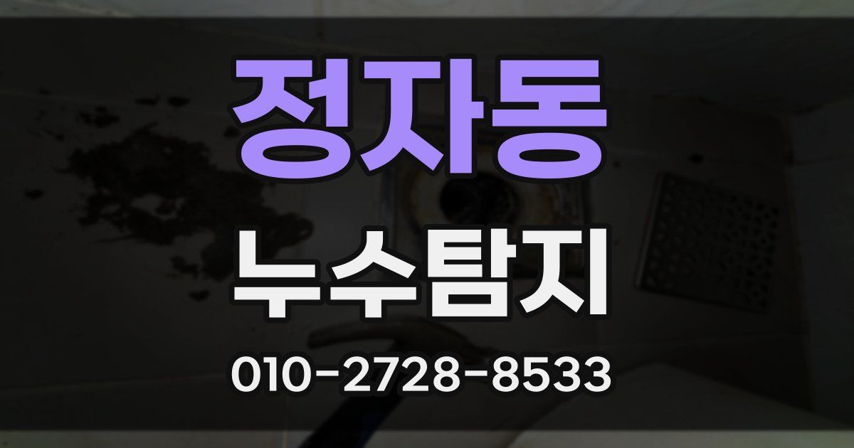 정자동 누수공사