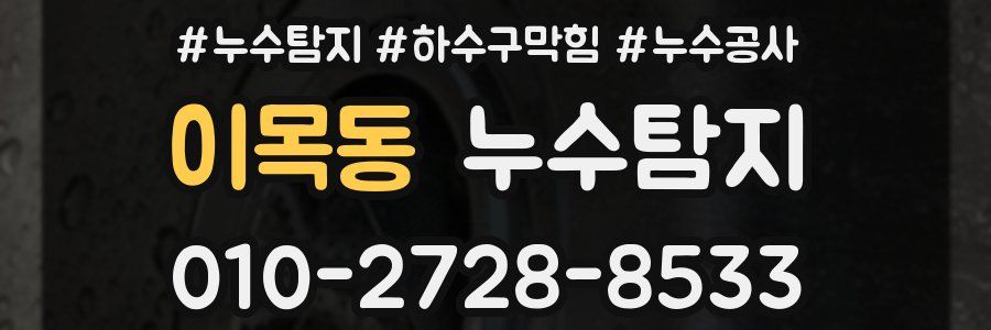 이목동 누수탐지업체