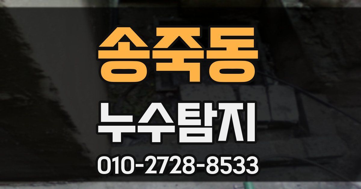 송죽동 누수공사