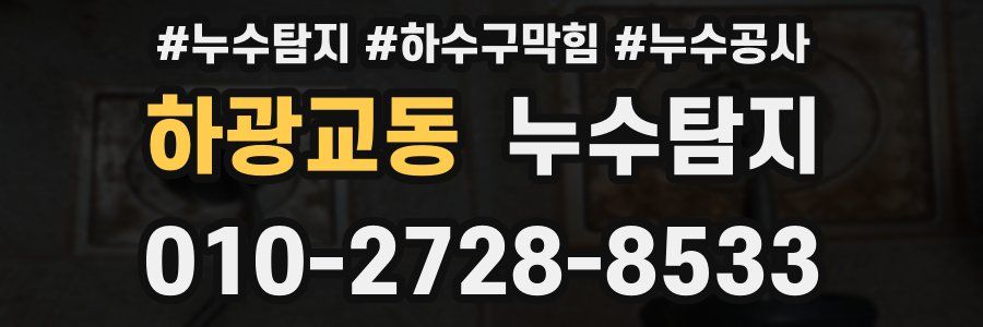 하광교동 누수탐지업체