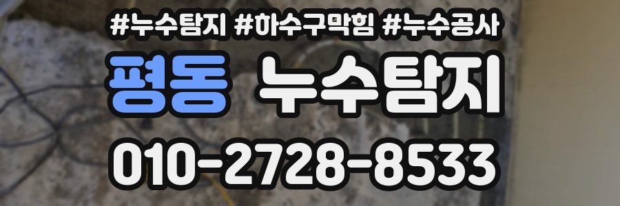 평동 누수탐지업체