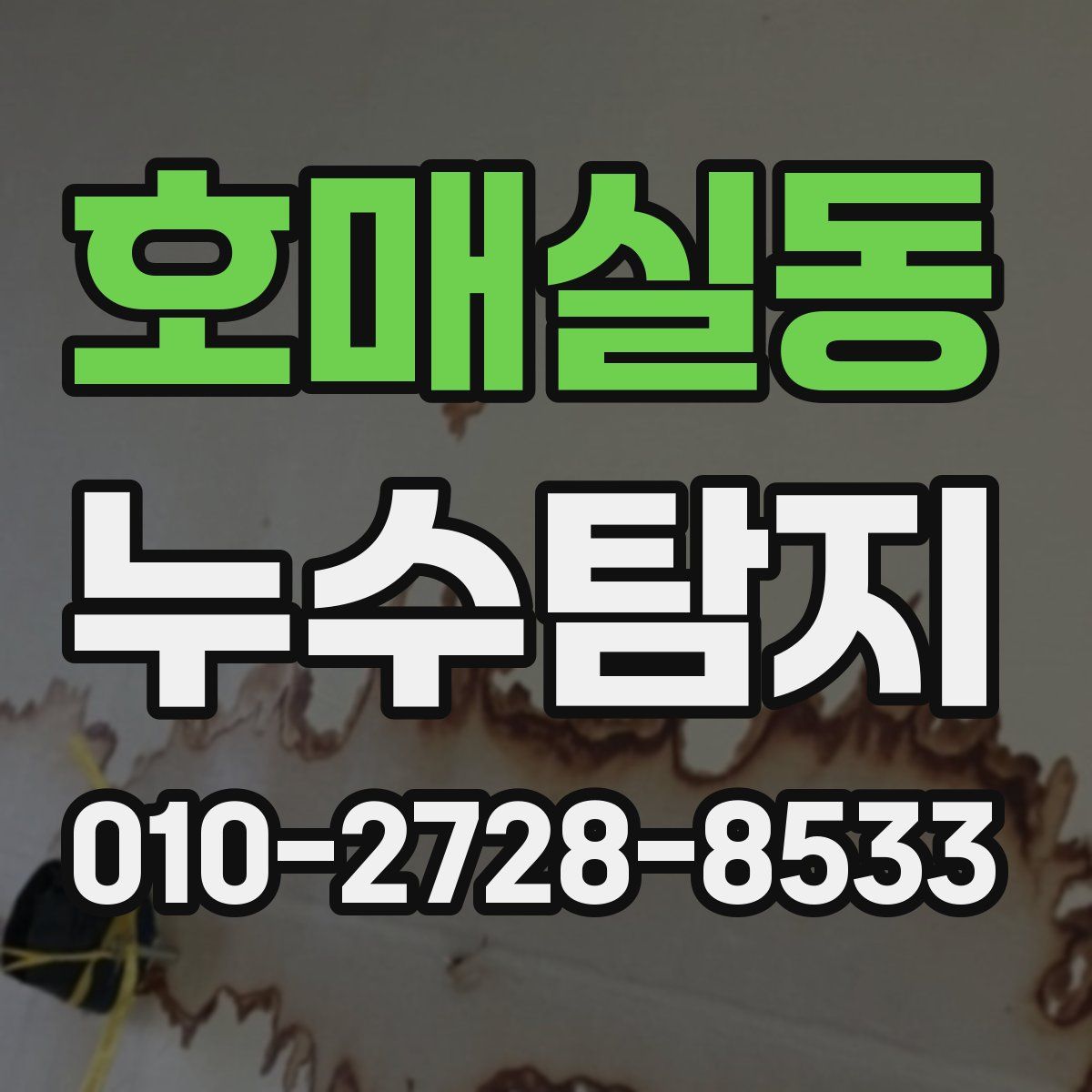 호매실동 누수탐지