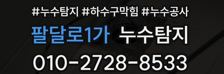 팔달로1가 누수탐지업체