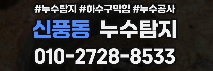 신풍동 누수탐지업체