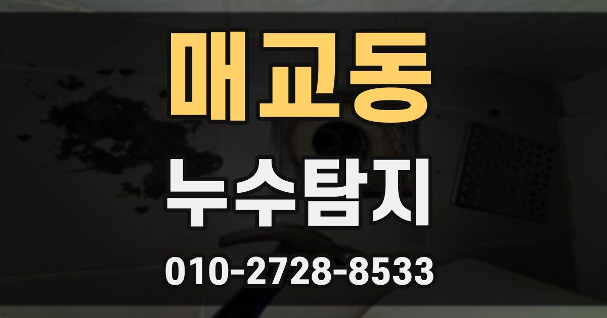 매교동 누수공사