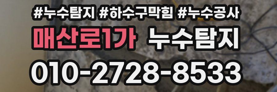 매산로1가 누수탐지업체